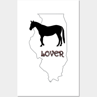 Illinois Horse Lover Gifts Posters and Art